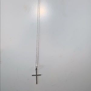 Silver Chain with Silver Cross Charm